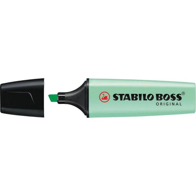 PINCEL MARCA TEXTO PASTEL BOSS STABILO - REF. 70/126 - CAIXA COM 10 UNIDADES