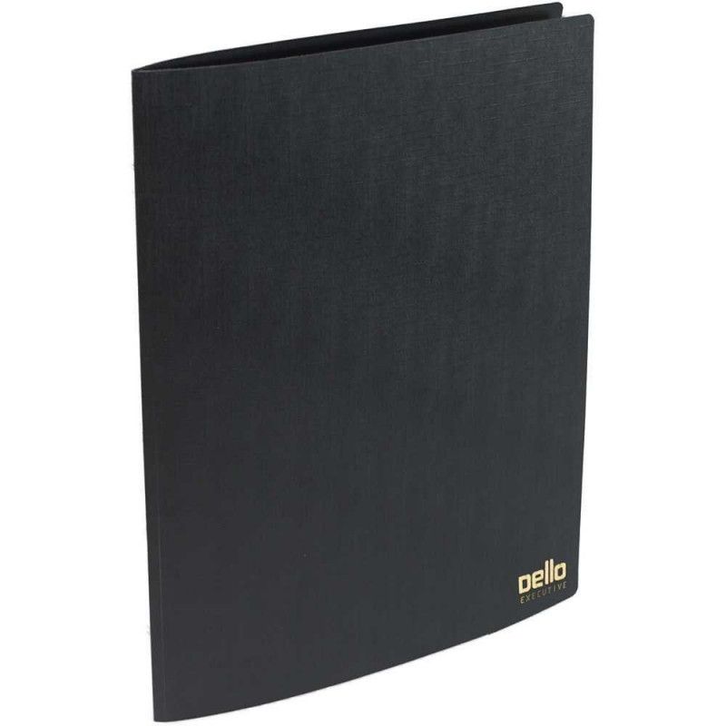 PASTA GRAMPO TRILHO PLASTICO EXECUTIVE PRETO DELLO - REF. 294.P - 1 UNIDADE