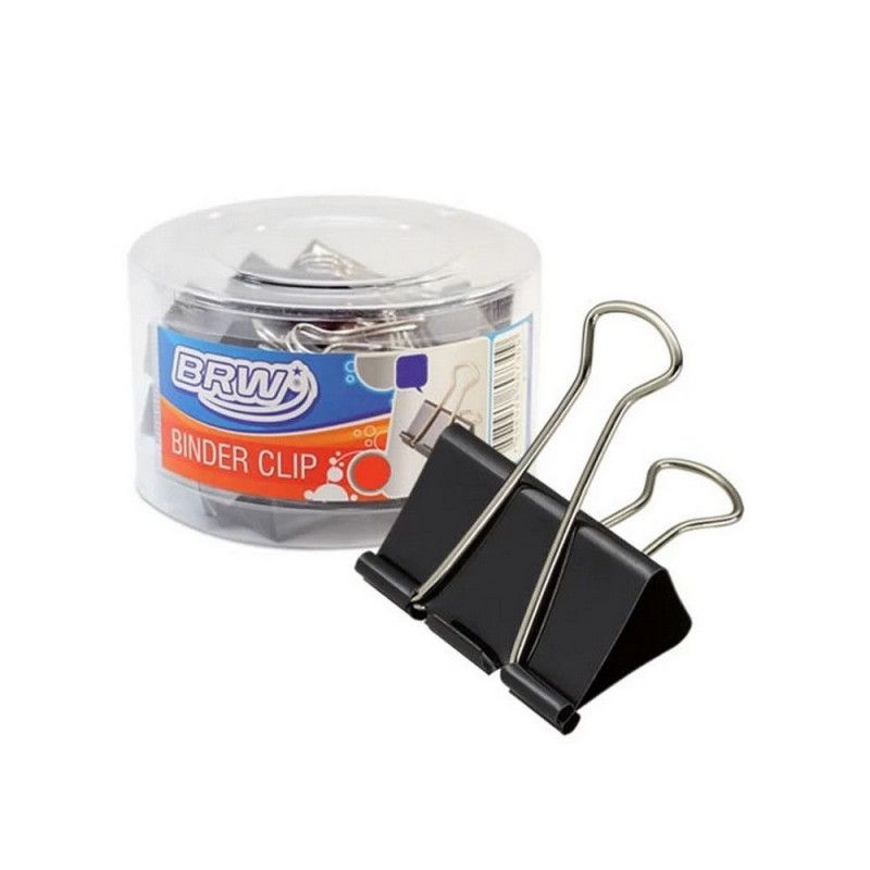 PRENDEDOR PAPEL 25MM BRW - REF. BD2548 - CAIXA COM 48 UNIDADES