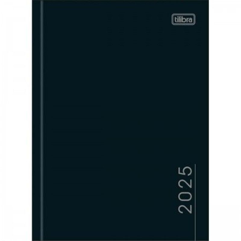 AGENDA COSTURADA PEPPER M4 PRETO TILIBRA 2026 - REF. 179701 - PACOTE COM 6 UNIDADES
