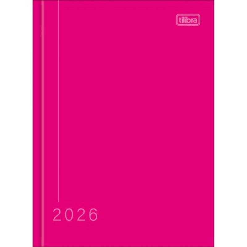 AGENDA COSTURADA M4 PEPPER ROSA TILIBRA 2026 - REF. 29108 - PACOTE COM 6 UNIDADES