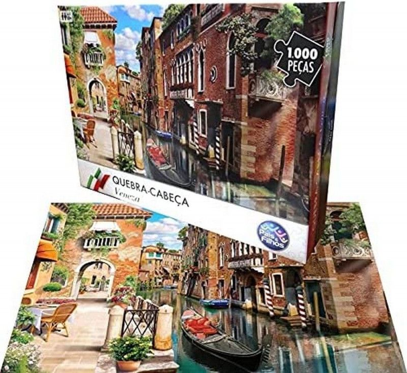 QUEBRA CABECA VENEZA 1000 PECAS PAIS E FILHOS - REF. 7266 - 1 UNIDADE