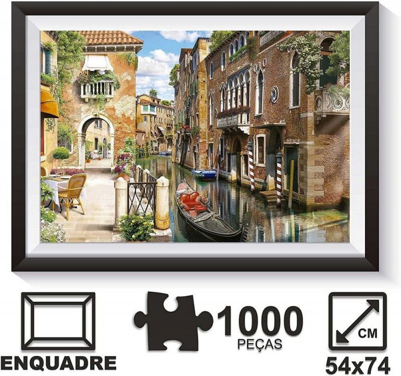 QUEBRA CABECA VENEZA 1000 PECAS PAIS E FILHOS - REF. 7266 - 1 UNIDADE