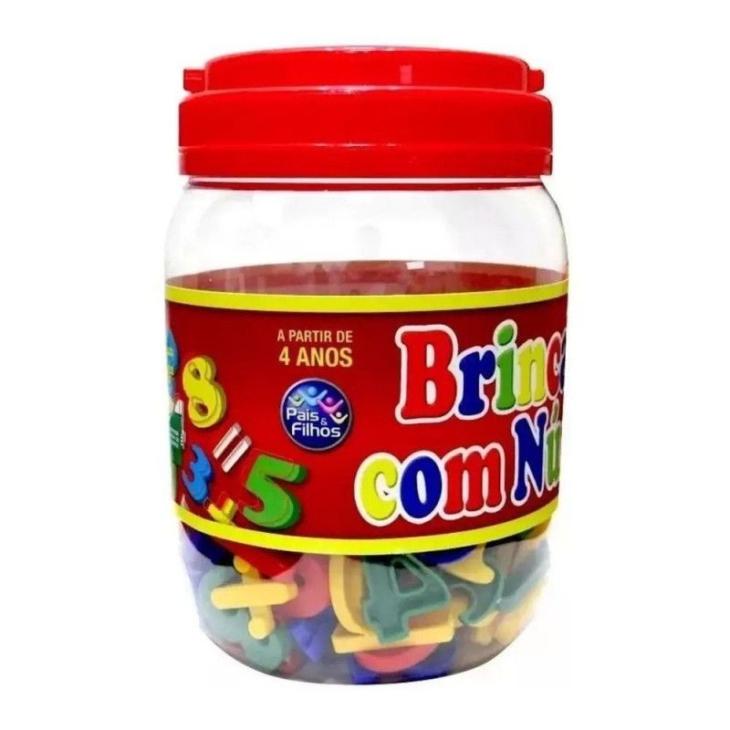JOGO BRINCANDO COM NUMEROS COM 168 PECAS PAIS E FILHOS - REF. 2803 - 1 UNIDADE