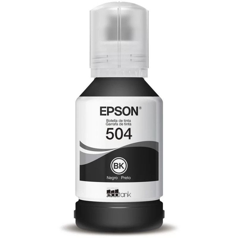 TINTA REFIL EPSON 127ML 504 PRETO - REF. 504 - 1 UNIDADE