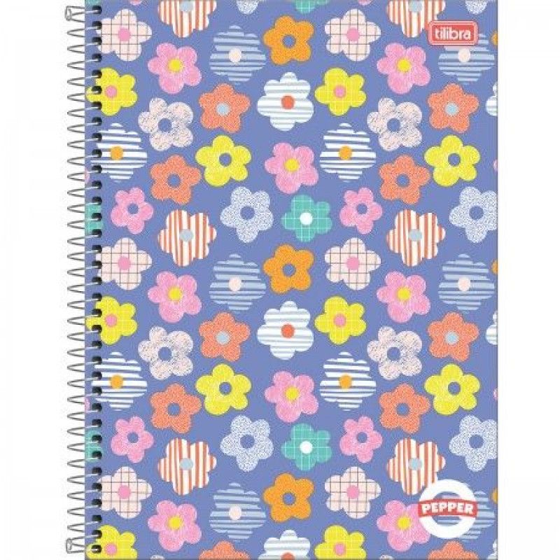 CADERNO 20 MATERIAS CAPA DURA 320 FOLHA PEPPER FEMININO 23658 - REF. 23658 - PACOTE COM 2 UNIDADES