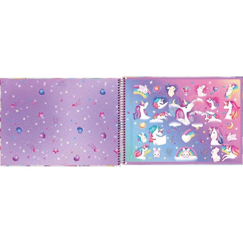 CADERNO CARTOGRAFIA CAPA DURA 80 FOLHAS BLINK - REF. 29187 - PACOTE COM 4 UNIDADES