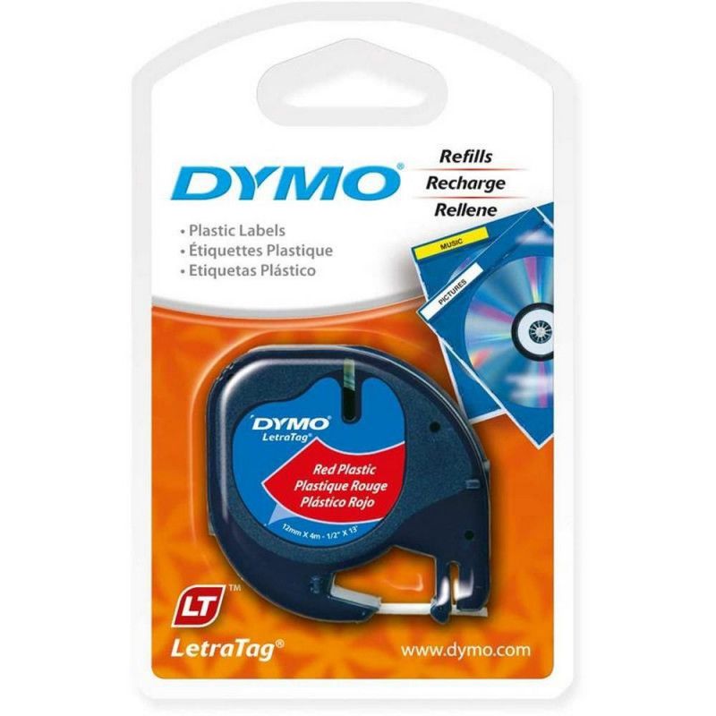 FITA PARA ROTULADOR POLYESTER ELETRONICO 12MMX4MT - REF. 91333 - 1 UNIDADE