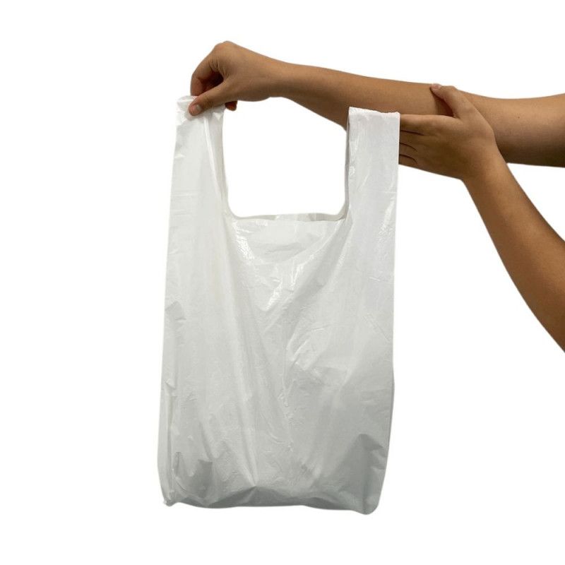 SACOLA PLASTICA RECICLADA 50X60 BRANCO COM 3KG - 1 PACOTE