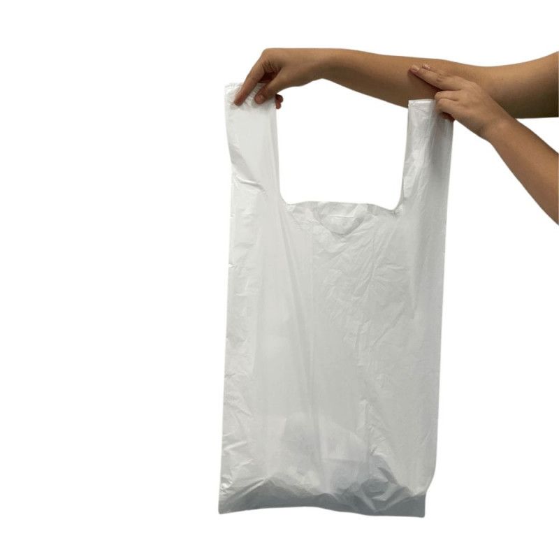 SACOLA PLASTICA RECICLAVEL 60X80 BRANCO COM 3KG - 1 PACOTE