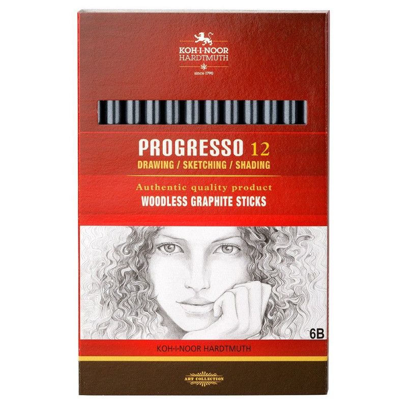 GRAFITE INTEIRO PROGRESSO 6B  - REF. 89116B - CAIXA COM 12 UNIDADES