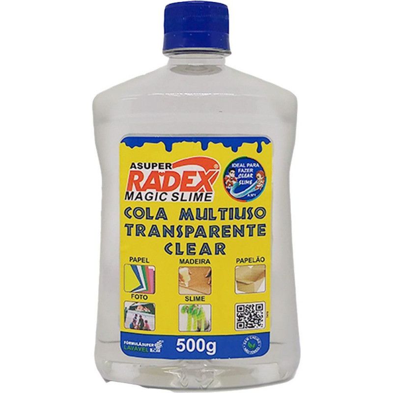 COLA MULTIUSO MAGIC SLIME 500G TRANSPARENTE - REF. 7068 - 1 UNIDADE