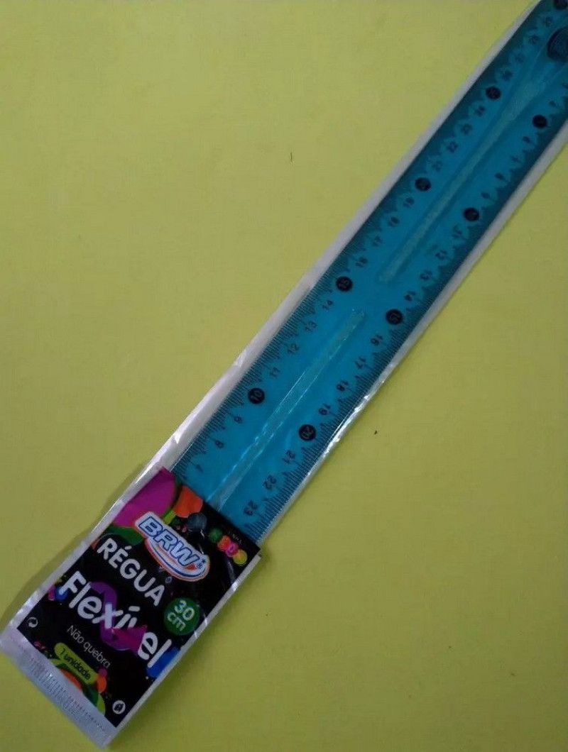 REGUA 30CM FLEXIVEL COLOR BRW - REF. RE0001 - 1 UNIDADE