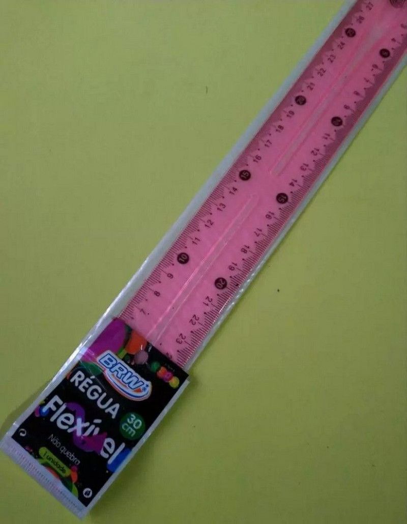 REGUA 30CM FLEXIVEL COLOR BRW - REF. RE0001 - 1 UNIDADE