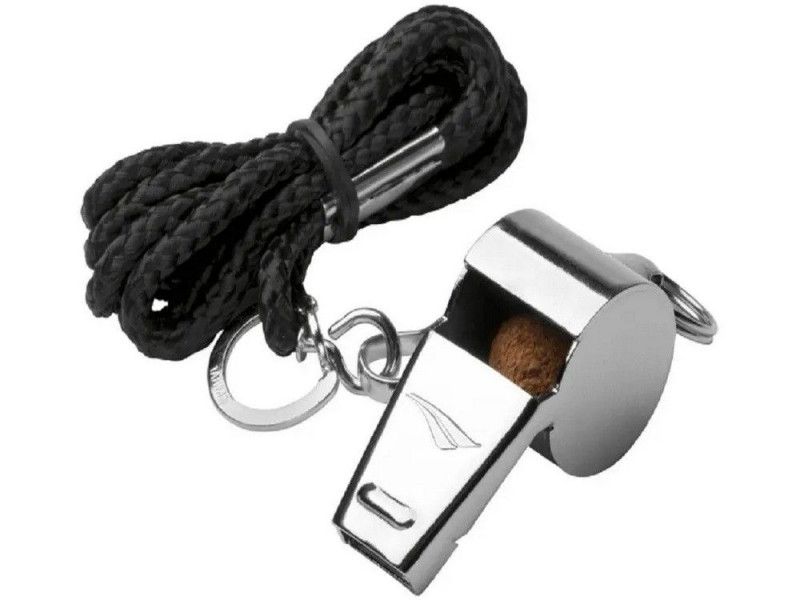 APITO METAL COM CORDAO  CINZA PENALTY - REF. 88000 - 1 UNIDADE