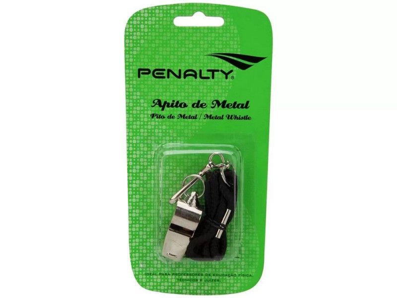 APITO METAL COM CORDAO  CINZA PENALTY - REF. 88000 - 1 UNIDADE