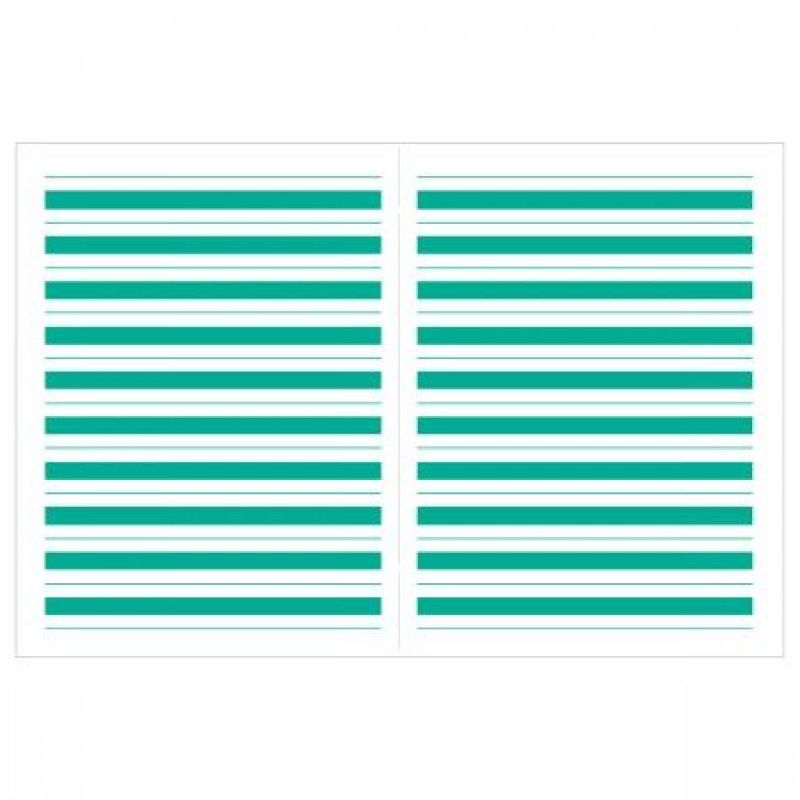 CADERNO BROCHURA 1/4 40 FOLHAS PAUTA VERDE - REF. 8914 - PACOTE COM 20 UNIDADES