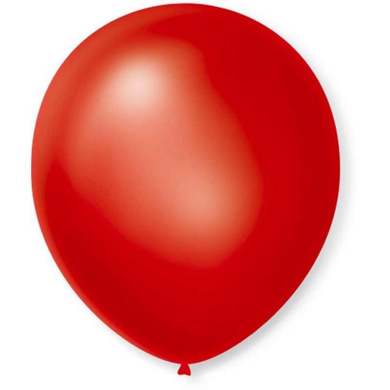BALAO CINTILANTE NUMERO 7 VERMELHO SAO ROQUE COM 50 - REF. 11.01.50 - PACOTE COM 50 UNIDADES