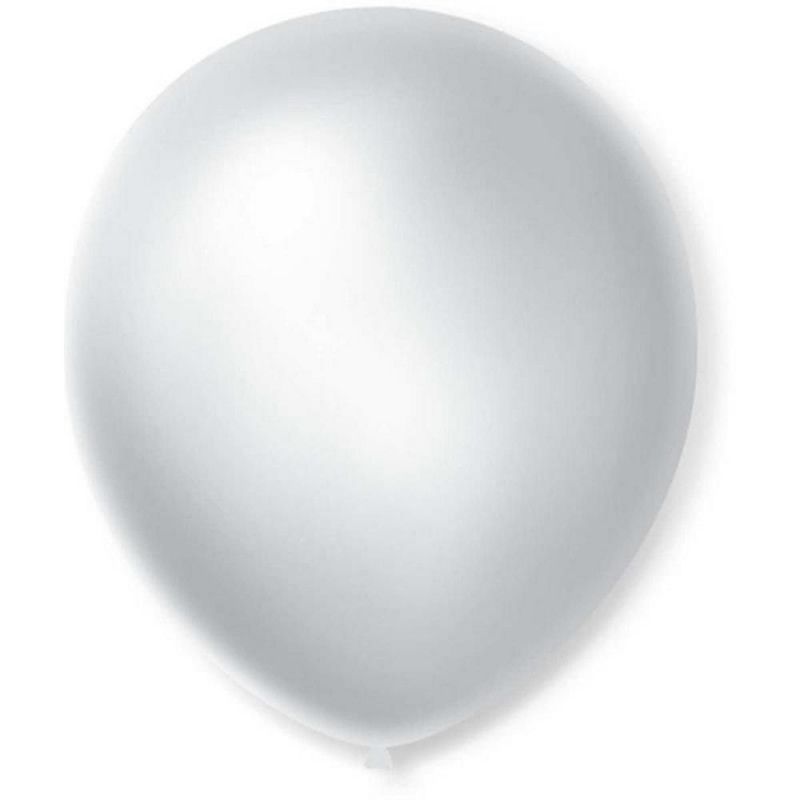 BALAO CINTILANTE NUMERO 7 BRANCO SAO ROQUE COM 50 - REF. 11.05.50 - PACOTE COM 50 UNIDADES
