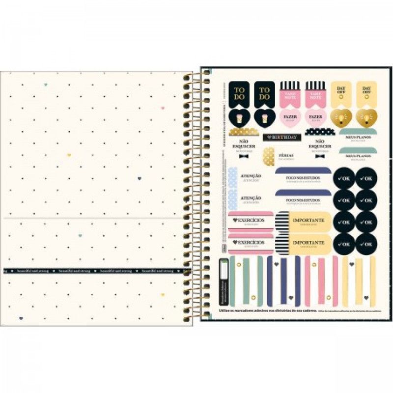 CADERNO 1 MATERIA CAPA DURA 80 FOLHAS COLEGE WEST VILLAGE - REF. 22959 - PACOTE COM 4 UNIDADES
