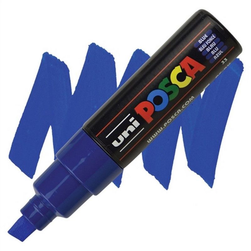CANETA 8.0MM UNI POSCA PC-8K AZUL - REF. PC-8K - 1 UNIDADE