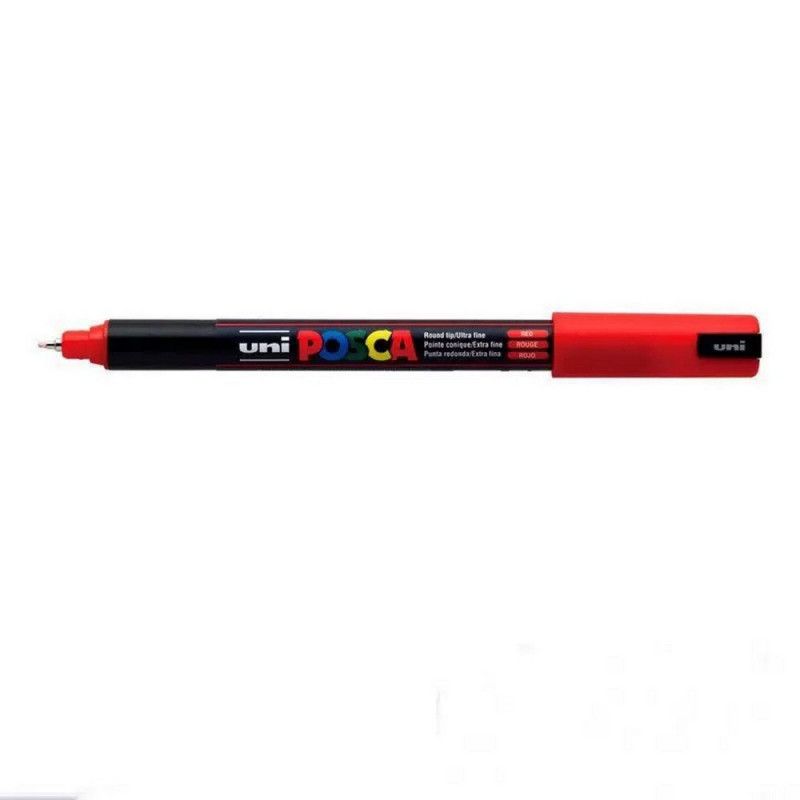 CANETA 0.7MM UNI POSCA PC-1MR VERMELHO - REF. PC-1MR - 1 UNIDADE
