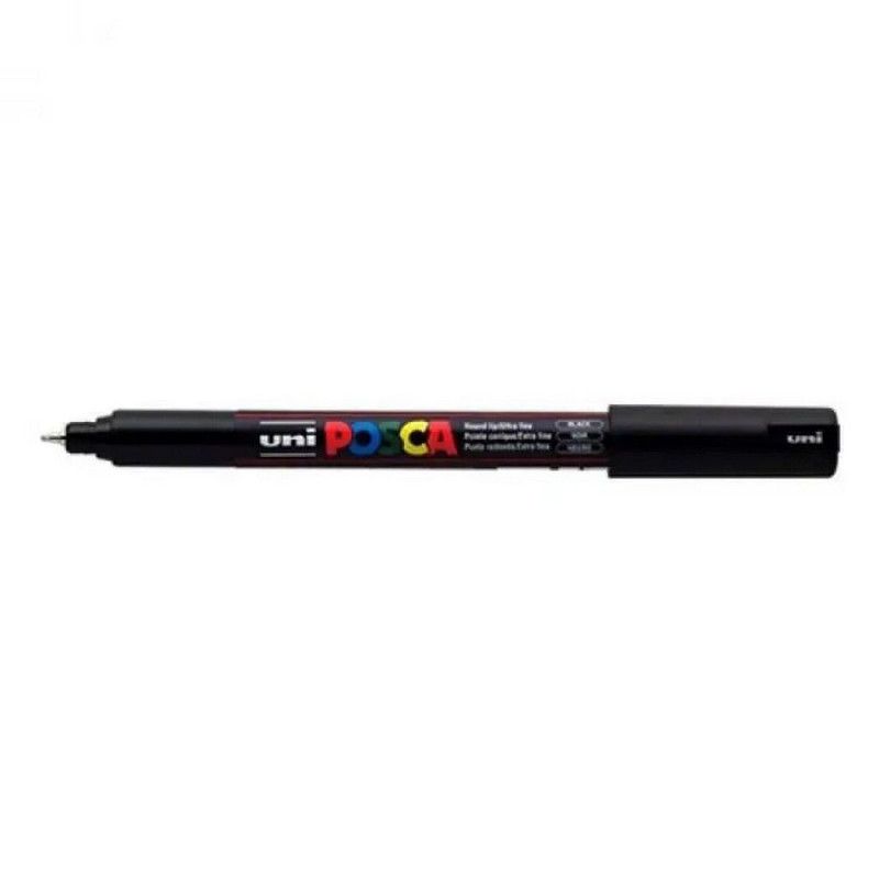 CANETA 0.7MM UNI POSCA PC-1MR PRETO - REF. PC-1MR - 1 UNIDADE
