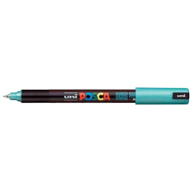 CANETA 0.7MM UNI POSCA METALICO PC-1MR VERDE - REF. PC-1MR - 1 UNIDADE