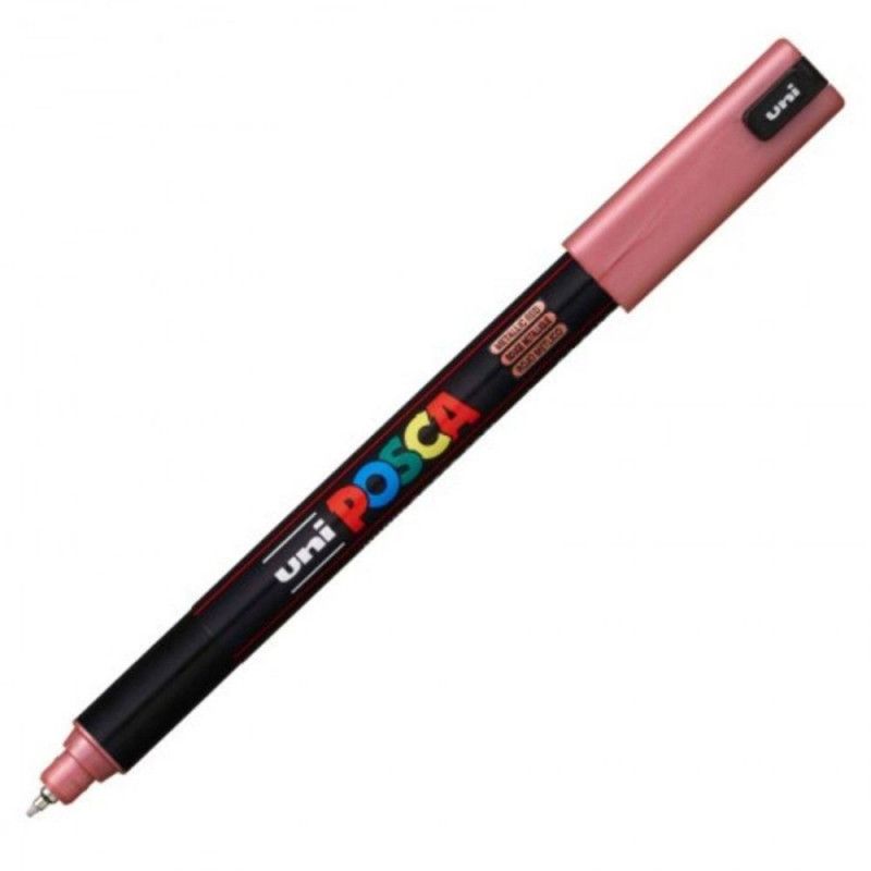 CANETA 0.7MM UNI POSCA METALICO PC-1MR VERMELHA - REF. PC-1MR - 1 UNIDADE