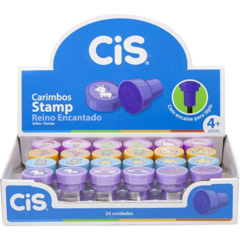 CARIMBO STAMP REINO ENCANTADO CIS - REF. 57.5100 - CAIXA COM 24 UNIDADES