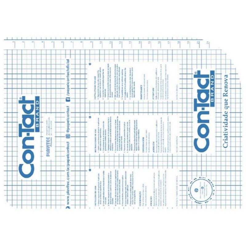 ADESIVO 45X25M TRANSPARENTE CON-TACT - REF. C-180 - CAIXA COM 25 UNIDADES