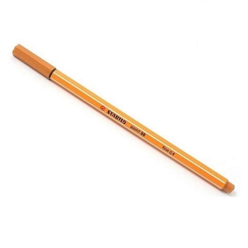 CANETA 0.4 STABILO POINT 88 MARROM CLARO 88/89  - REF. 88/89 - CAIXA COM 10 UNIDADES