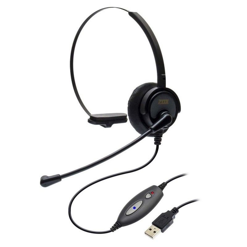 HEADSET USB DH-60 ZOX TELECOM - REF. DH-60 - 1 UNIDADE