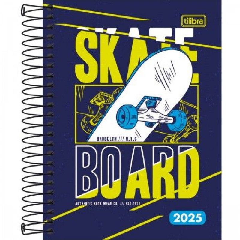 AGENDA ESPIRAL MAIS MASCULINO M4 TILIBRA 2025 - REF. 291072 - PACOTE COM 4 UNIDADES 