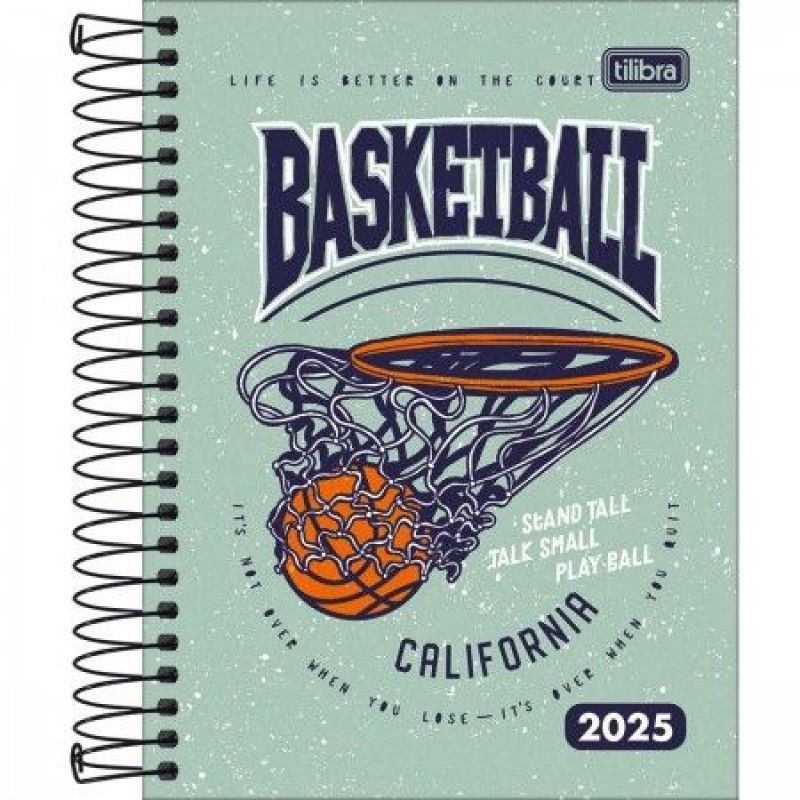 AGENDA ESPIRAL MAIS MASCULINO M4 TILIBRA 2025 - REF. 291072 - PACOTE COM 4 UNIDADES 