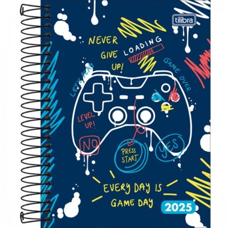 AGENDA ESPIRAL MAIS MASCULINO M4 TILIBRA 2026 - REF. 291072 - PACOTE COM 4 UNIDADES