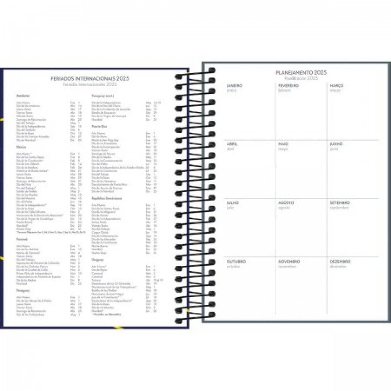 AGENDA ESPIRAL MAIS MASCULINO M4 TILIBRA 2026 - REF. 291072 - PACOTE COM 4 UNIDADES