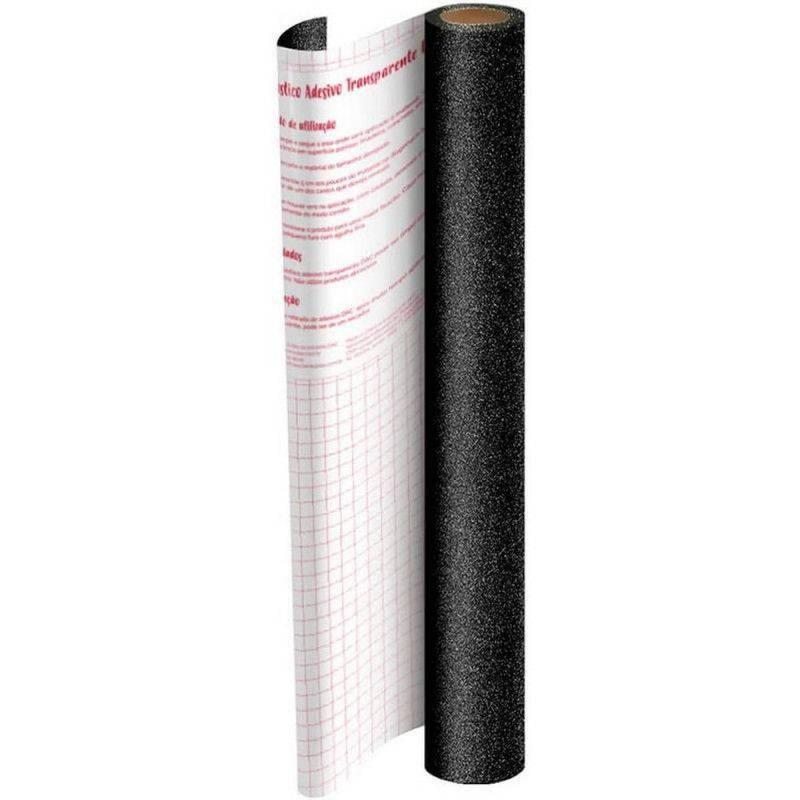 ADESIVO GLITER PRETO 45X10M DAC - 1703PR - 1 UNIDADE