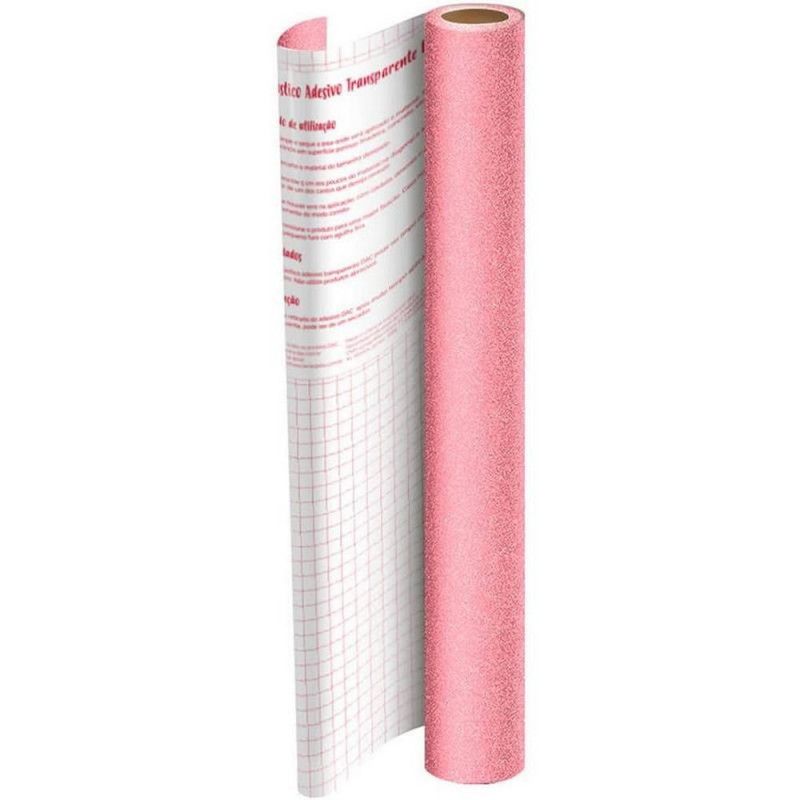 ADESIVO GLITER ROSA 45X10M DAC - REF. 1703RS - 1 UNIDADE