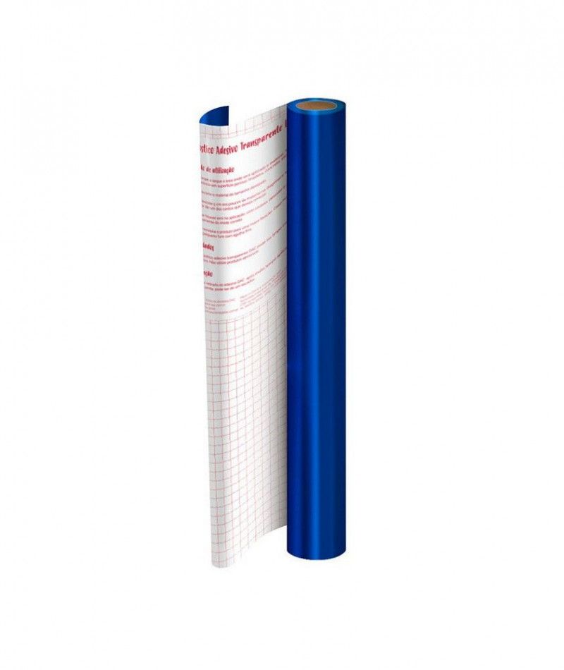 ADESIVO 45X10M PVC FOSCO AZUL DAC - REF. 1702AZ - 1 UNIDADE