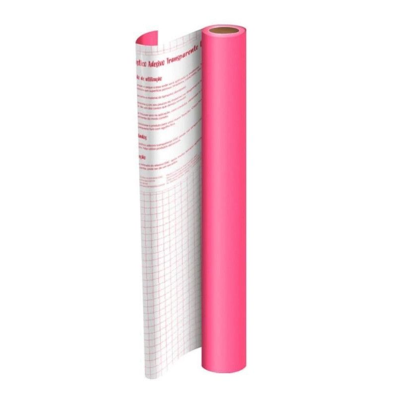 ADESIVO 45X10M PVC FOSCO ROSA DAC - REF. 1702RS - 1 UNIDADE