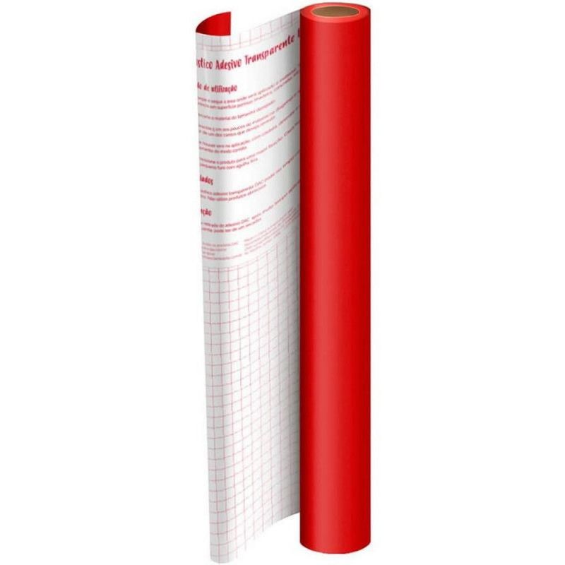 ADESIVO PVC FOSCO VERMELHO 45X10M DAC - REF. 1702VM - 1 UNIDADE