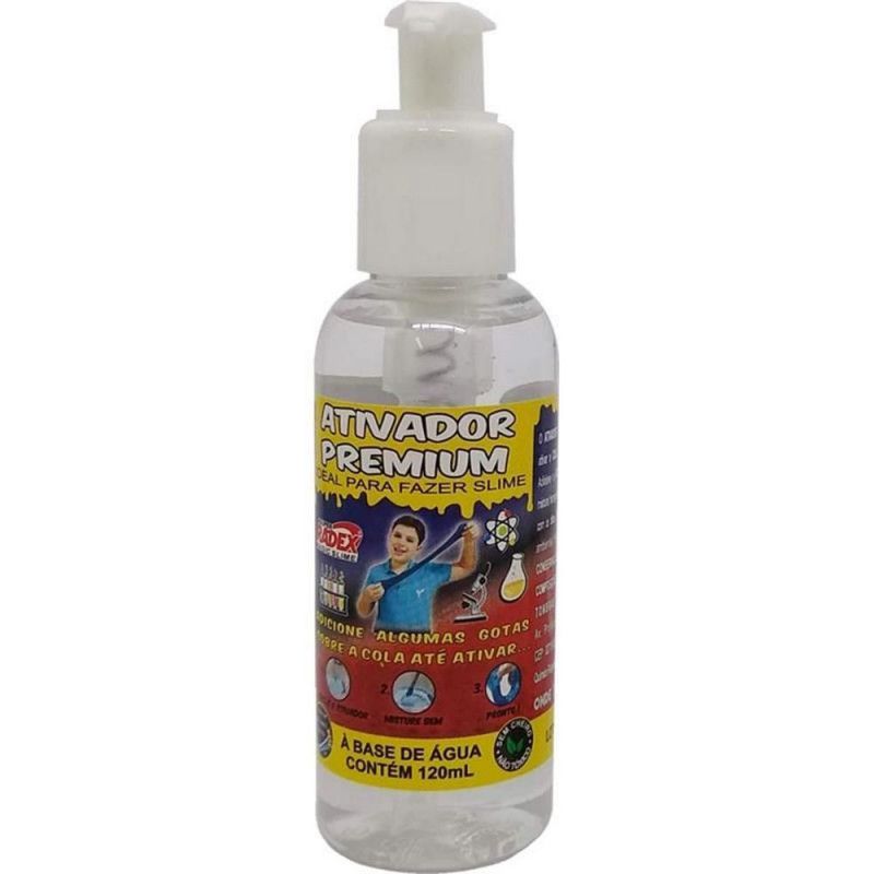 ATIVADOR PARA COLA SLIME 120ML COM VALVULA - REF. 7842 - 1 UNIDADE