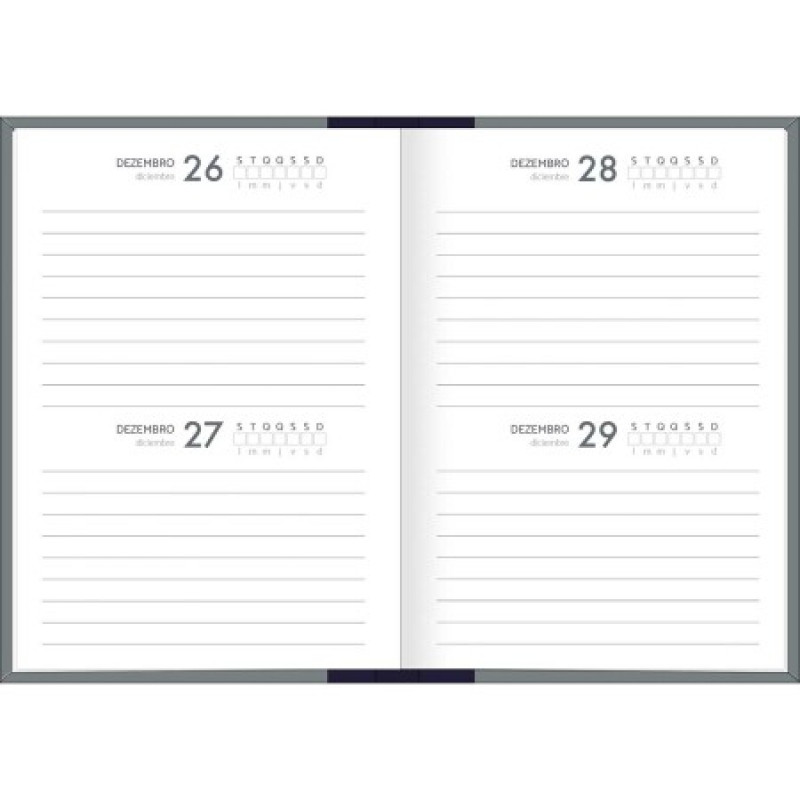AGENDA COSTURADA M3 PERMANENTE D+ TILIBRA - REF. 302066 - PACOTE COM 10 UNIDADES SORTIDAS