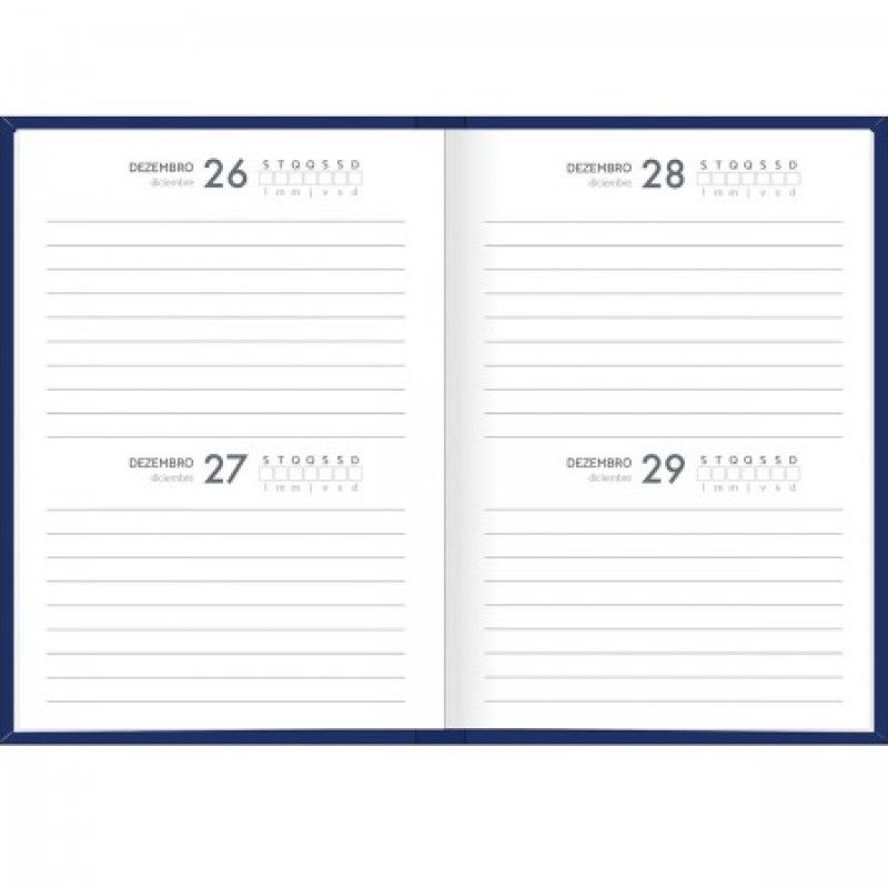 AGENDA COSTURADA M3 PERMANENTE D+ TILIBRA - REF. 302066 - PACOTE COM 10 UNIDADES SORTIDAS