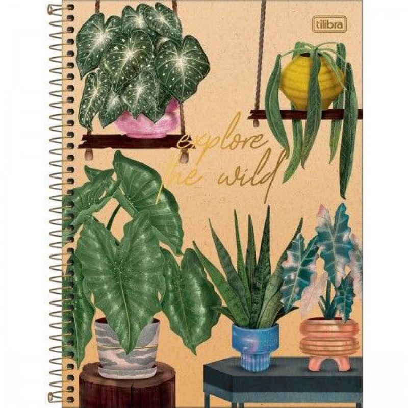 CADERNO 1 MATERIA CAPA DURA 80 FOLHAS NATURALIS TILIBRA - REF. 29145 - PACOTE COM 4 UNIDADES
