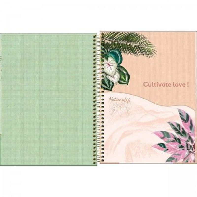 CADERNO 10 MATERIAS CAPA DURA 160 FOLHAS NATURALIS TILIBRA - REF. 29144 - PACOTE COM 4 UNIDADES