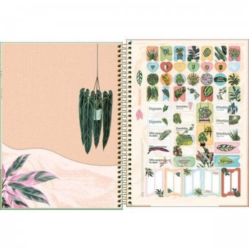 CADERNO 10 MATERIAS CAPA DURA 160 FOLHAS NATURALIS TILIBRA - REF. 29144 - PACOTE COM 4 UNIDADES