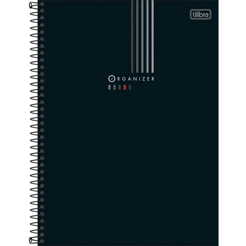 CADERNO 1 MATERIA CAPA DURA 80 FOLHAS ORGANIZER TILIBRA - REF. 30305 - PACOTE COM 4 UNIDADES