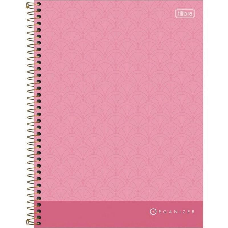 CADERNO 1 MATERIA CAPA DURA 80 FOLHAS SECRETARIA ORGANIZADOR - REF. 30306 - PACOTE COM 4 UNIDADES